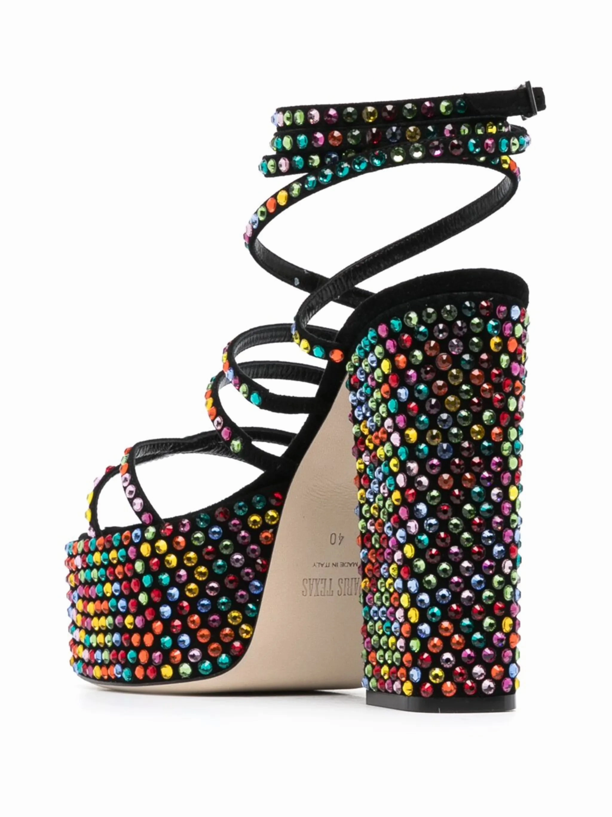 Dunns River Sandals 130mm crystal-embellished platform sandals