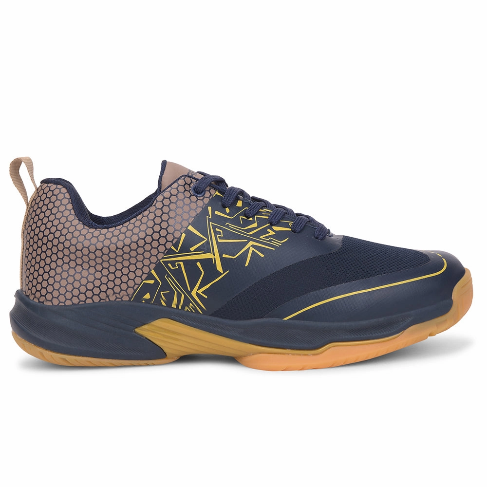 FREEDOM Navy Blue Sports Non-Marking Paddle/Pickleball & Badminton Shoes For Men UNESKO By Liberty Best Shoes For Badminton