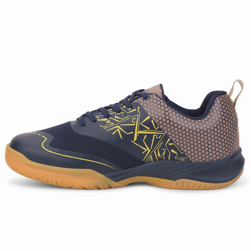 FREEDOM Navy Blue Sports Non-Marking Paddle/Pickleball & Badminton Shoes For Men UNESKO By Liberty Badminton Shoes Japan