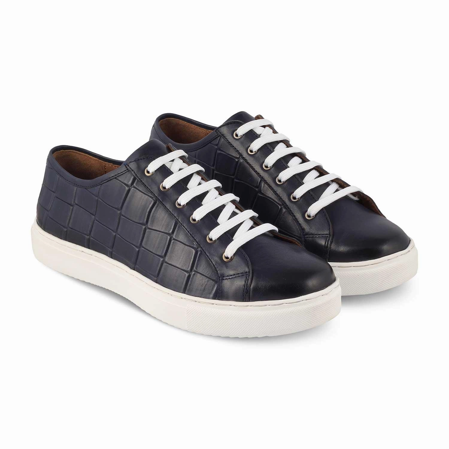 Wide Tennis Sneakers The Krun Blue Men's Sneakers Tresmode