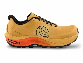 Topo Athletic | MTN Racer 4 | Men's | Mango/Black Running Shoes Good For Knees