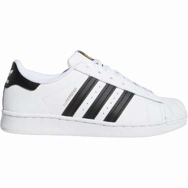 Adidas Kid's Superstar Shoes - Cloud White / Core Black Olympic Basketball Shoes