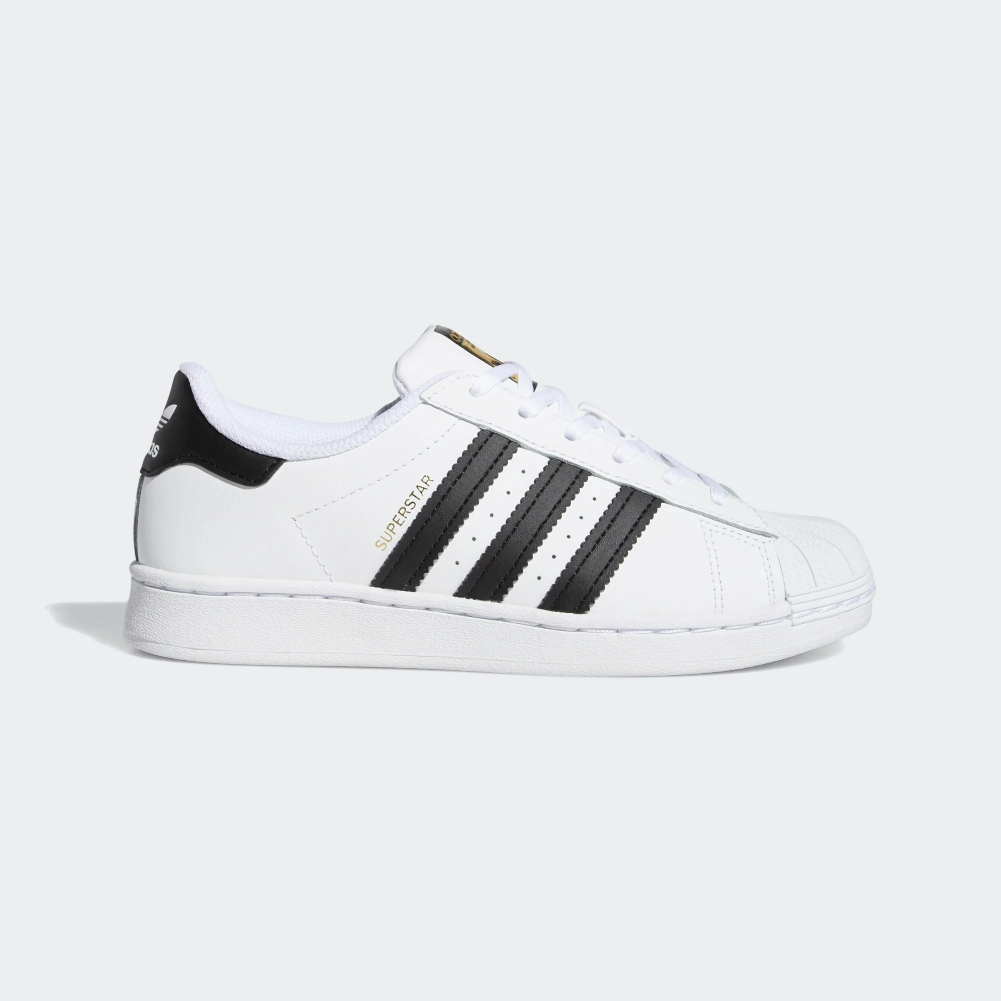 Adidas Kid's Superstar Shoes - Cloud White / Core Black Designer Basketball Shoes