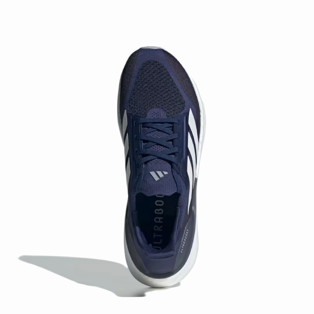 Adidas Men's Ultraboost 5X Sneaker in Dark Blue/Cloud White/Halo Silver Adidas Boost Spikeless Golf Shoes