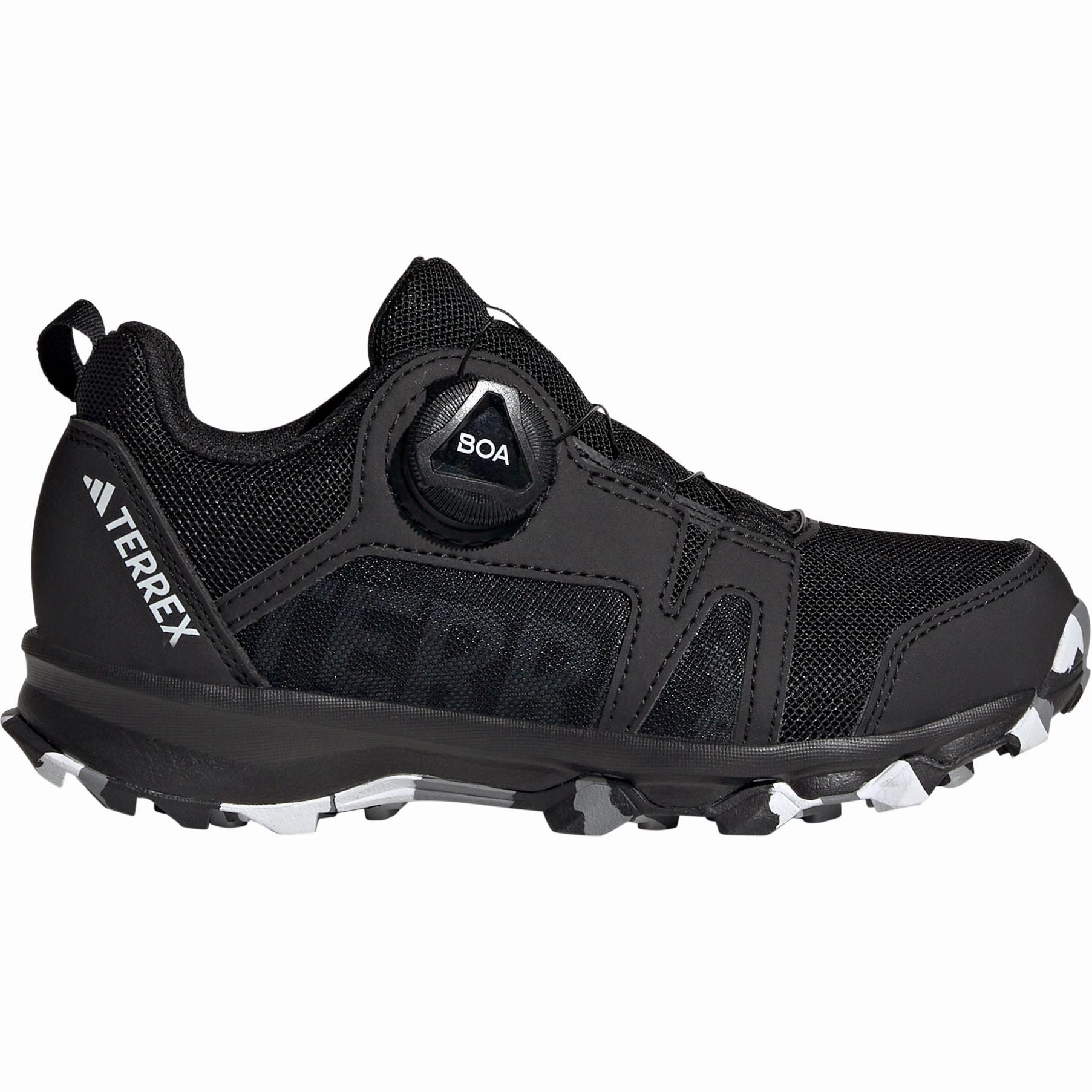 adidas Terrex Agravic BOA Junior Trail Running Shoes - Black Best Hiking Shoes For Muddy Conditions