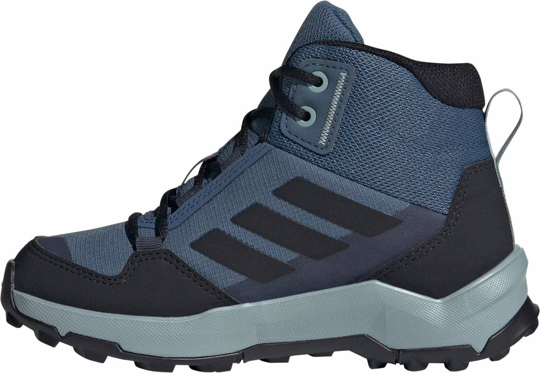adidas Terrex AX4R Mid RAIN.RDY Junior Walking Boots - Blue Best Hiking Shoes For Slippery Rocks
