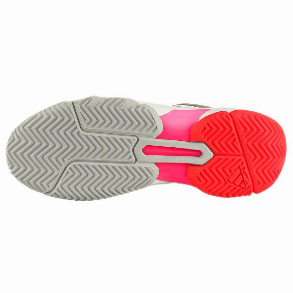 Tennis Gucci Shoes adidas Women's CourtJam Control 3 - Cloud White/Iron Metallic