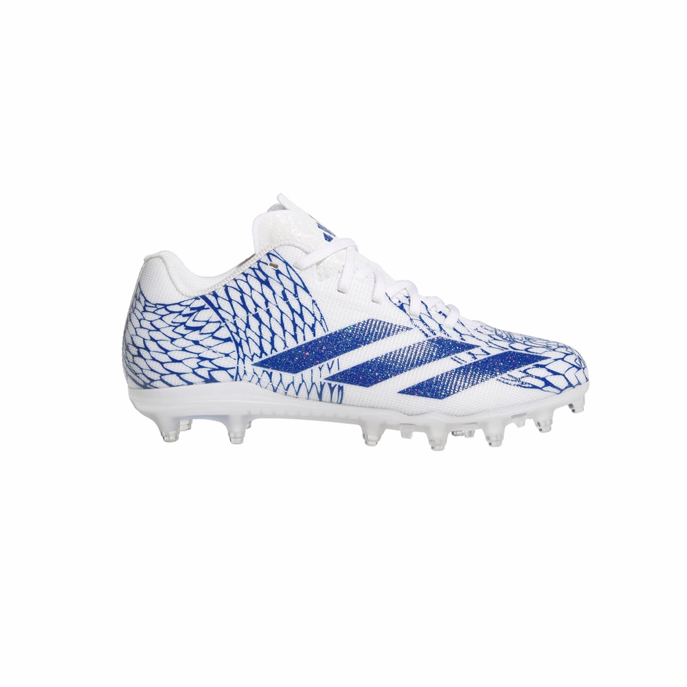 Zebra Adidas Shoes Adizero Electric.2 Football Cleats (Little Kid)