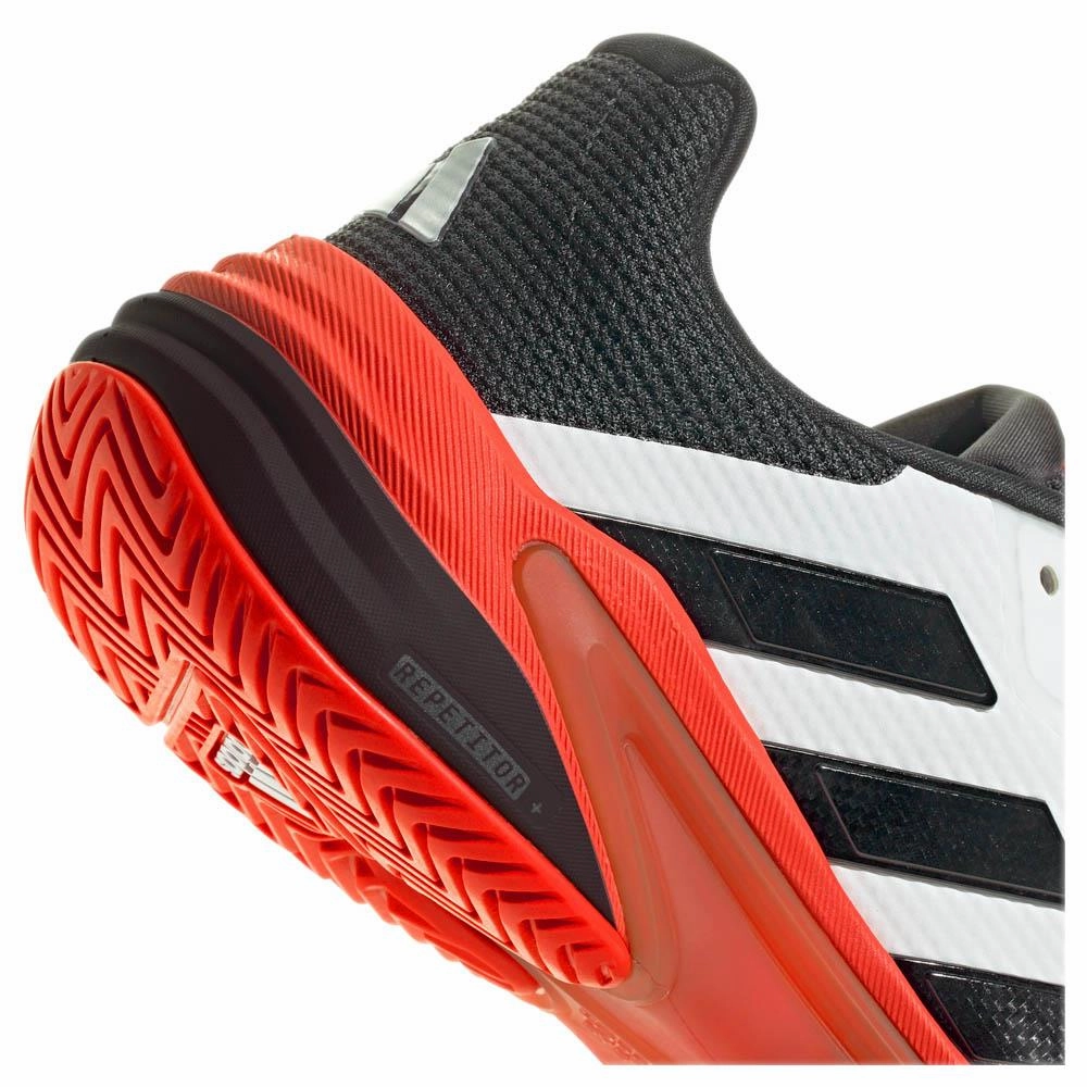 Best Tennis Shoe For Plantar Fasciitis adidas Men's Barricade 13 - Cloud White/Lucid Red