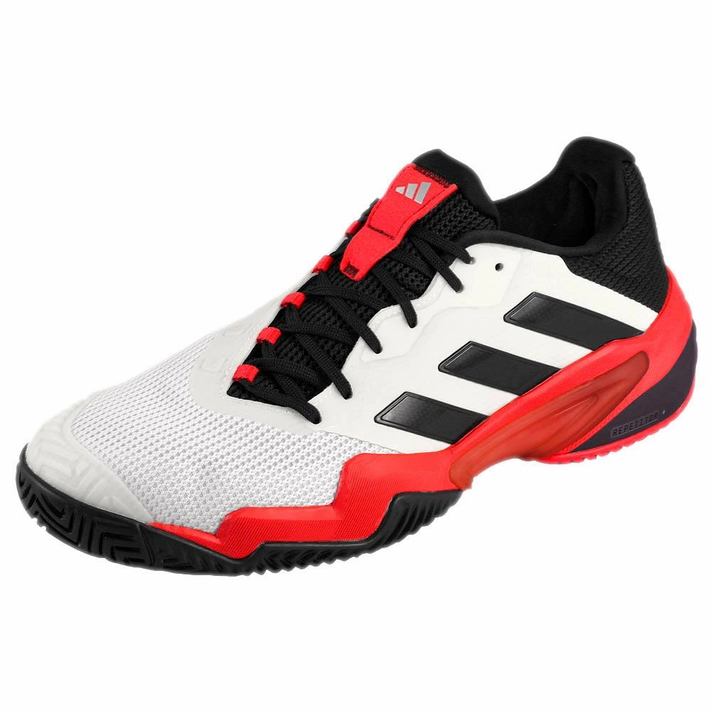 Fleet Feet Tennis Shoes adidas Men's Barricade 13 - Cloud White/Lucid Red