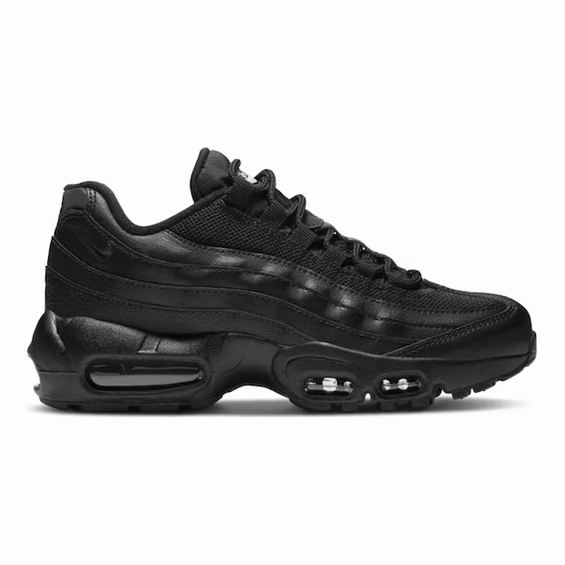 Nike Kid's Air Max 95 Recraft Shoes - Black / White Throwback Nike Shoes