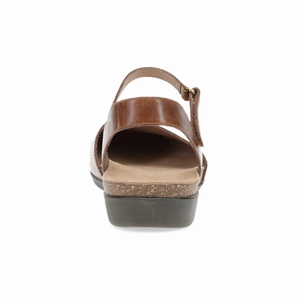 Dansko Rowan Tan Waxy Burnished Mary Jane (Women's) Birkenstock Sale Sandals
