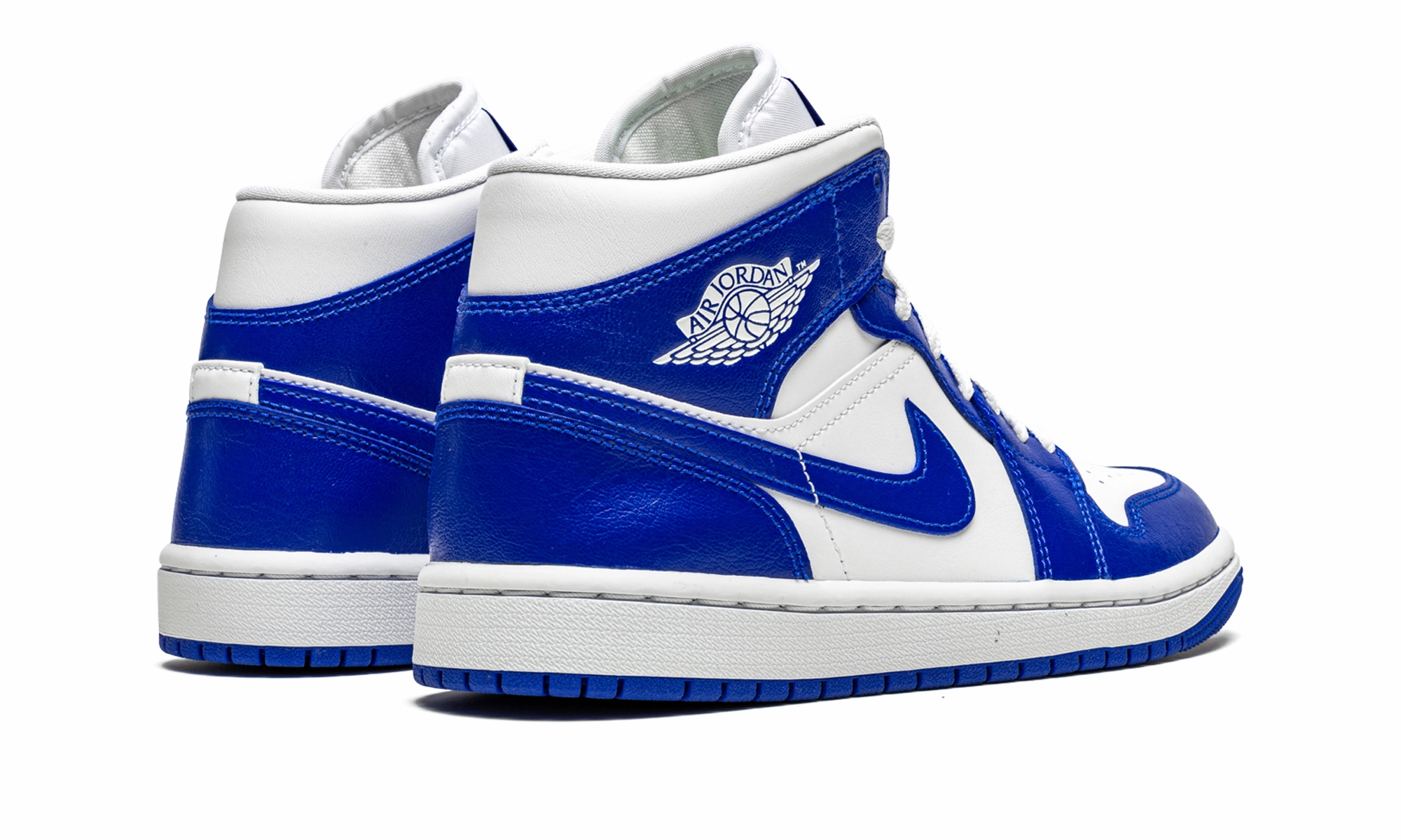 AIR JORDAN 1 MID WMNS "Kentucky Blue" Ou Basketball Shoes