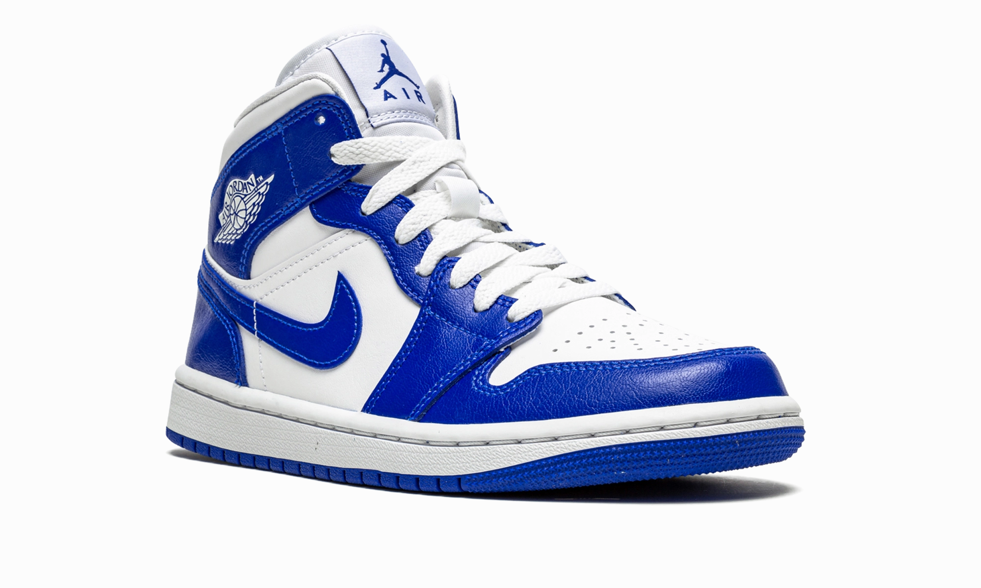 AIR JORDAN 1 MID WMNS "Kentucky Blue" Low Cut Basketball Shoes