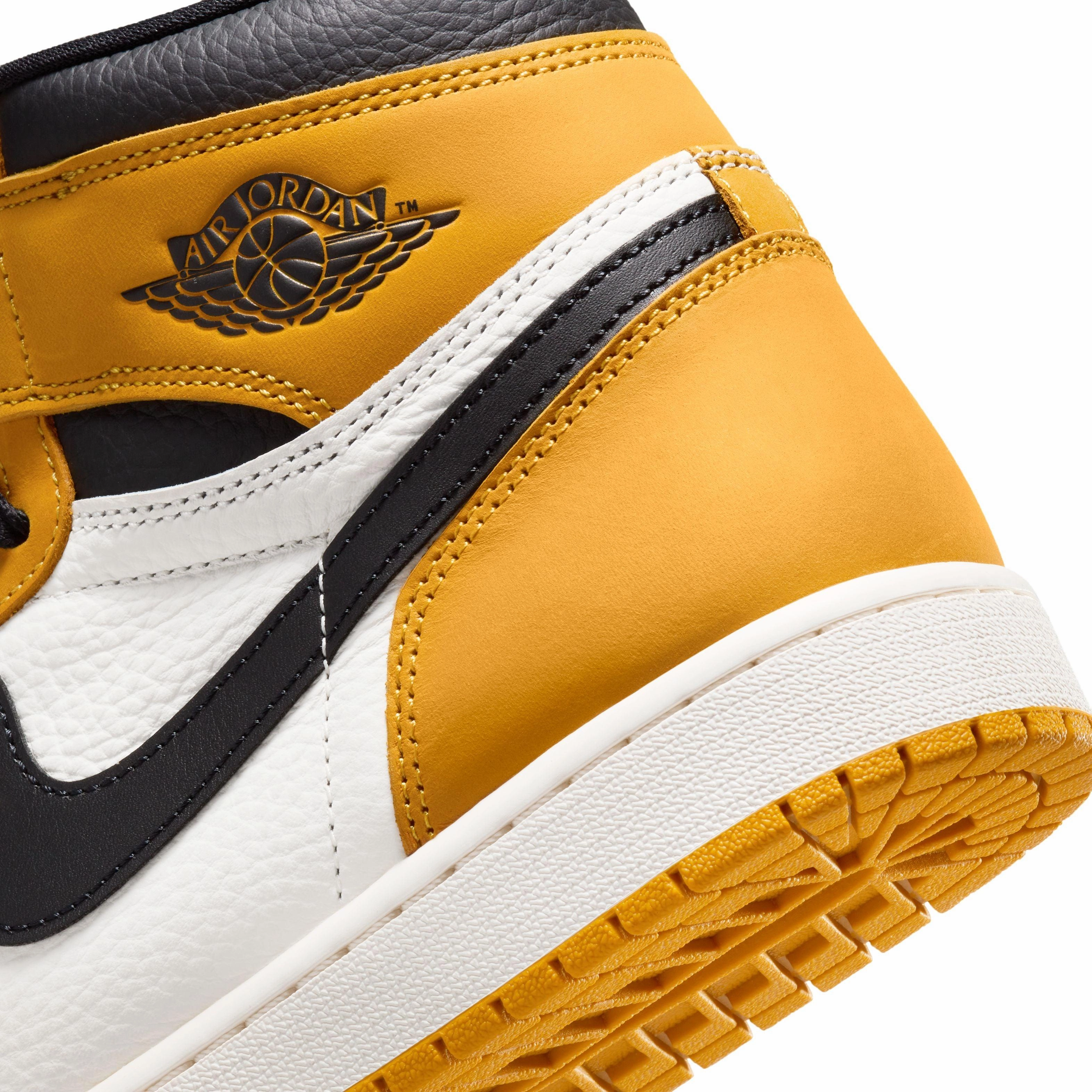 Air Jordan 1 Retro High OG 'Yellow Ochre' Bucks Basketball Shoes