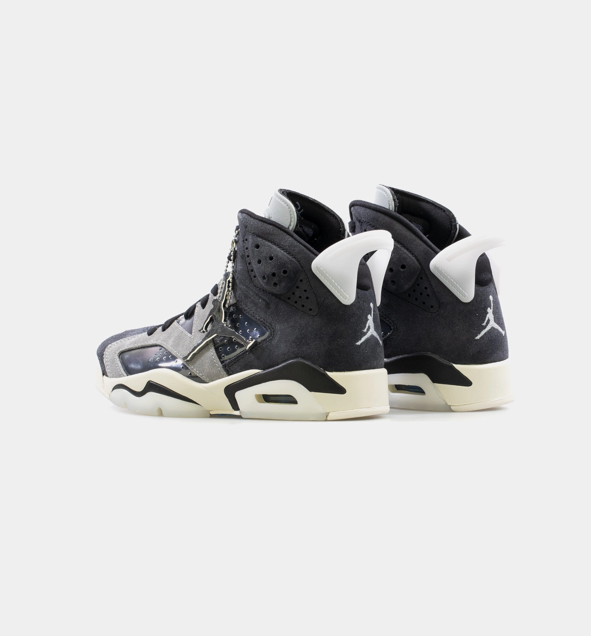 Air Jordan Retro 6 Tech Chrome Womens Lifestyle Shoe - Black/Grey Team Sales Basketball Shoes