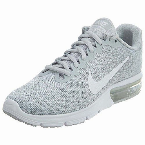 Air Max Sequent 2 Pure Platinum/White/Wolf Grey Running Shoes Size 8 Under Armour Showstopper Training Shoes