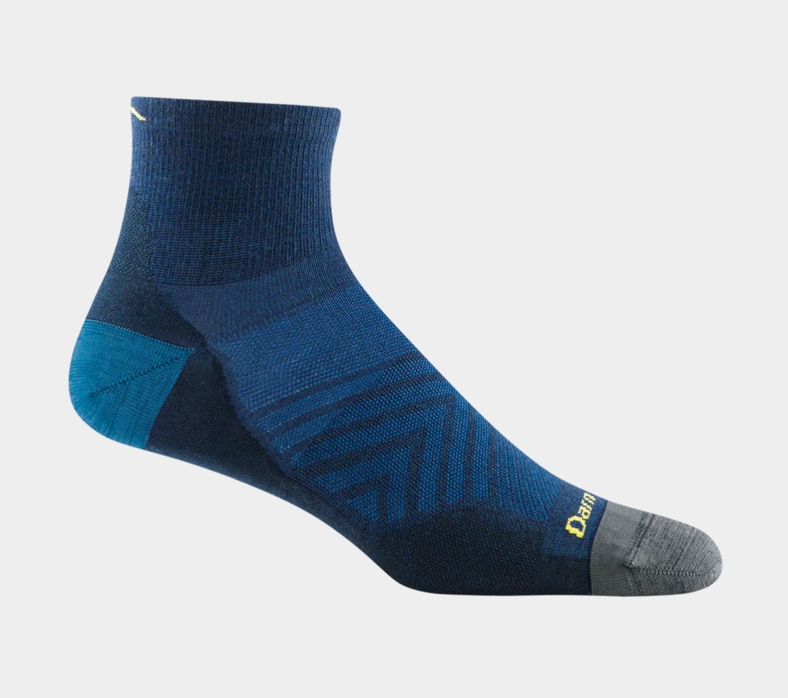 Running Shoes Wide Feet Men's Darn Tough Quarter crew Ultra-light Running Sock
