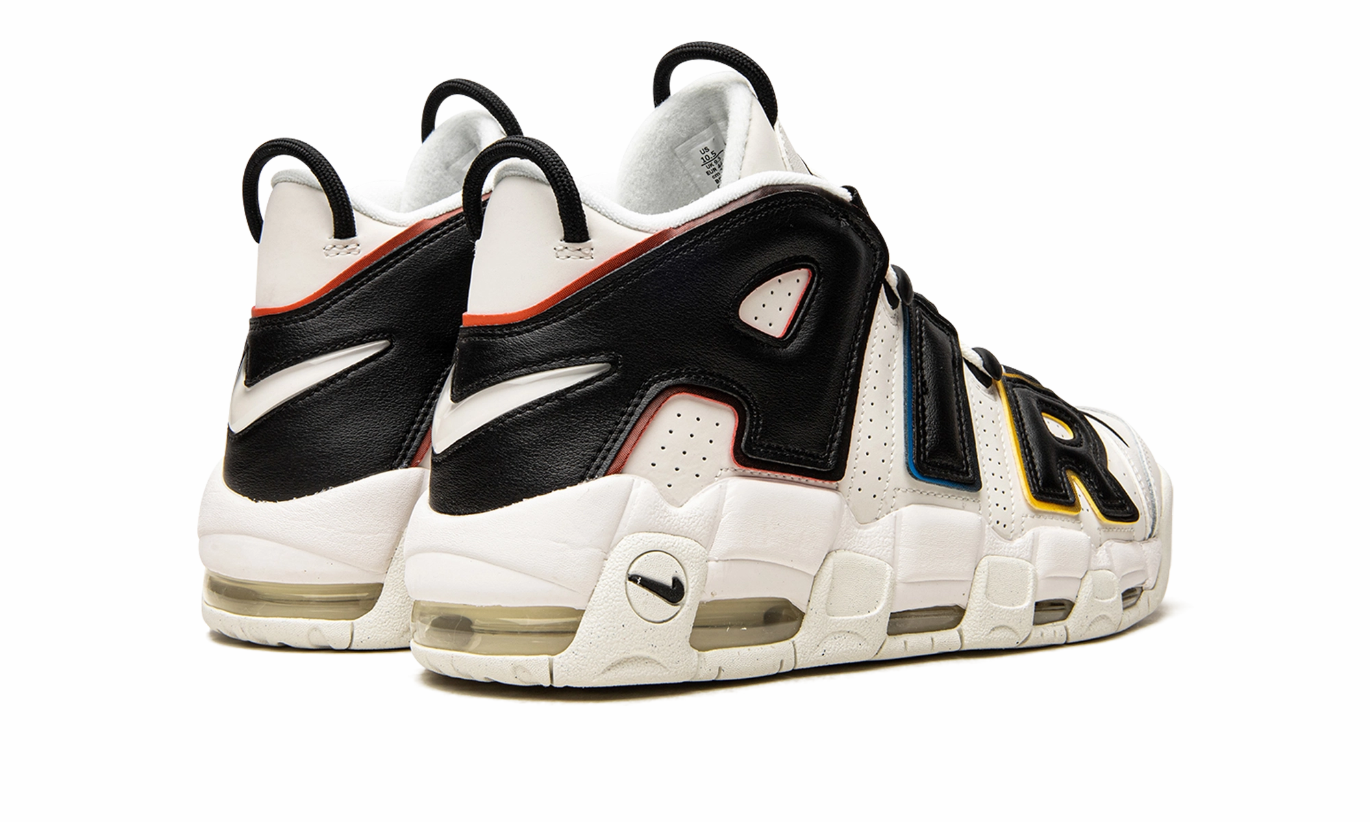 Air More Uptempo "Primary Colors" Drop In Midsole Basketball Shoes