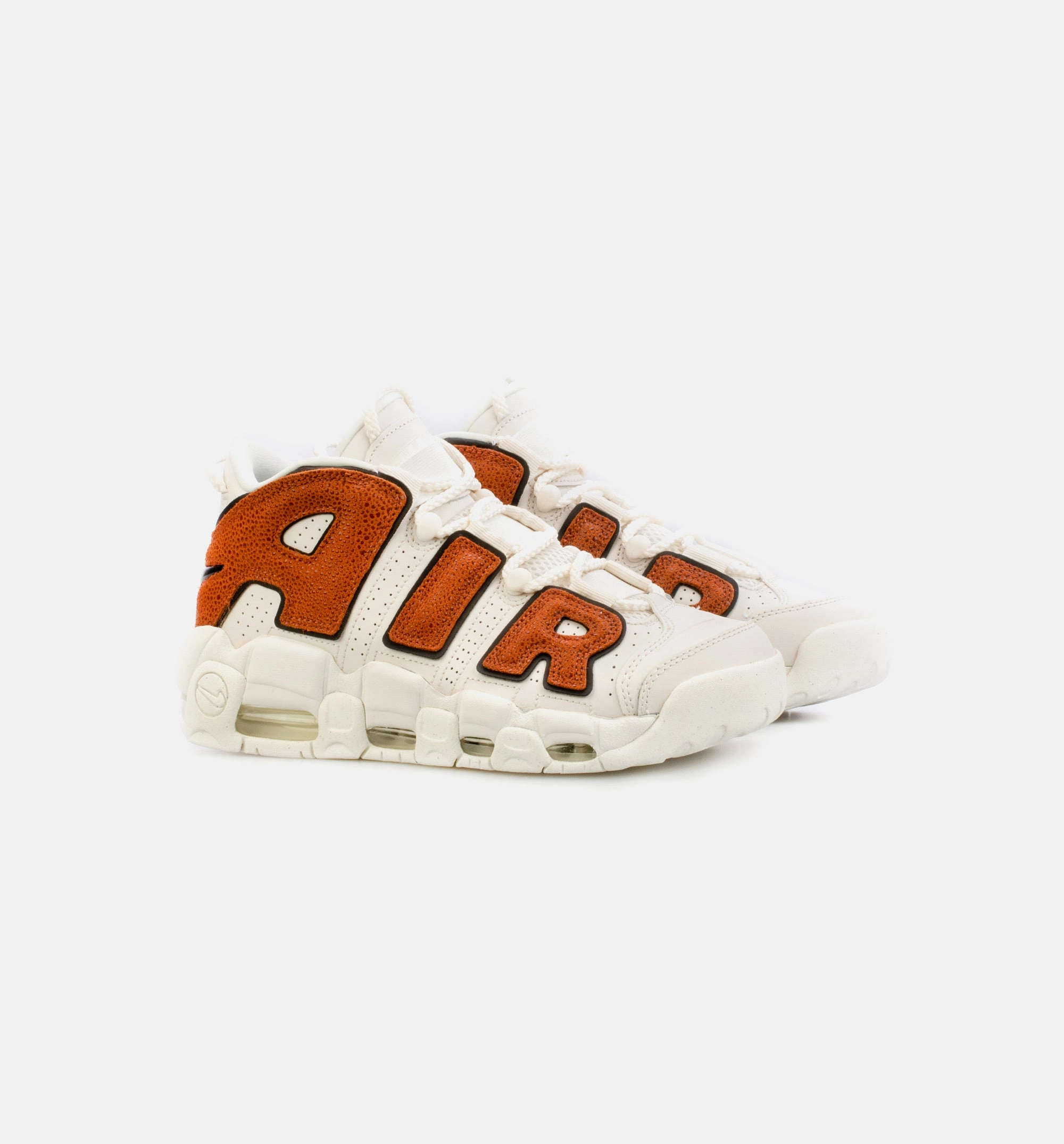 Air More Uptempo Womens Basketball Shoe - Beige/Orange Sticky Pad For Basketball Shoes