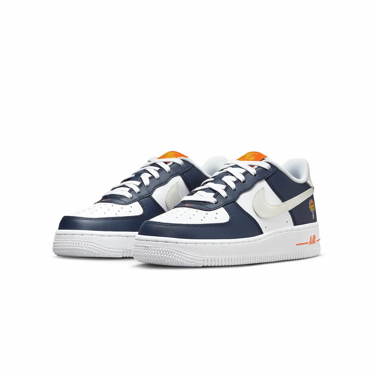 Kids Air Force 1 LV8 'Midnight Navy' Low Top Or High Top Basketball Shoes