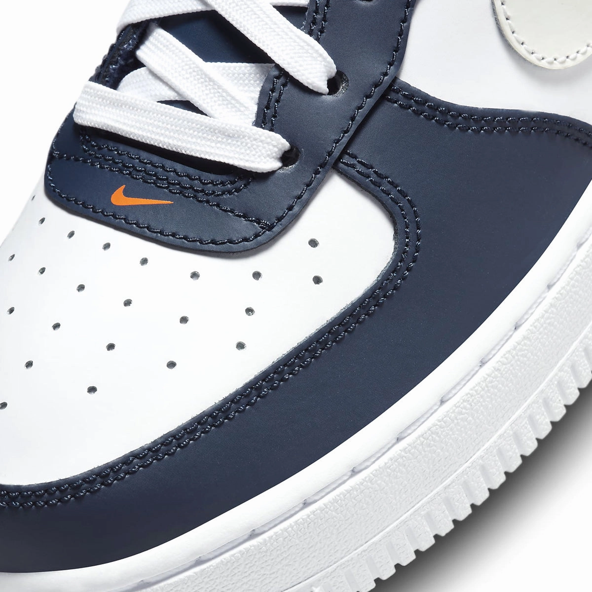Kids Air Force 1 LV8 'Midnight Navy' Triple Mid Basketball Shoes