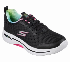 SKECHERS GO WALK ARCH FIT - 124868 - BKHP Most Comfortable Walking Golf Shoe