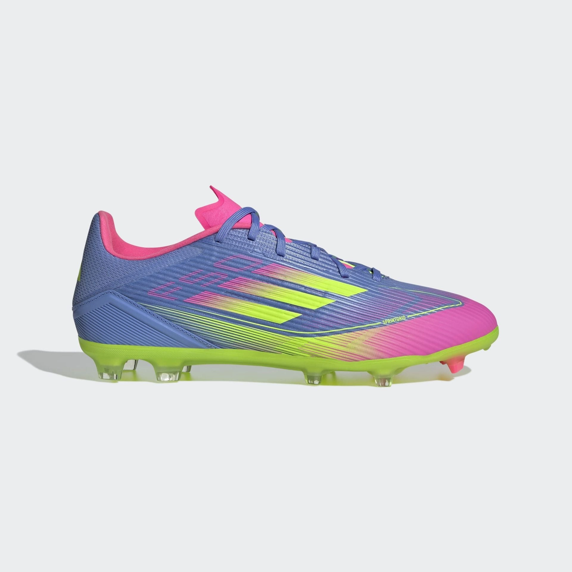 Adidas Sambae Shoes F50 LEAGUE FIRM/MULTI-GROUND BOOTS - Blue Fusion / Lucid Lemon / Lucid Pink