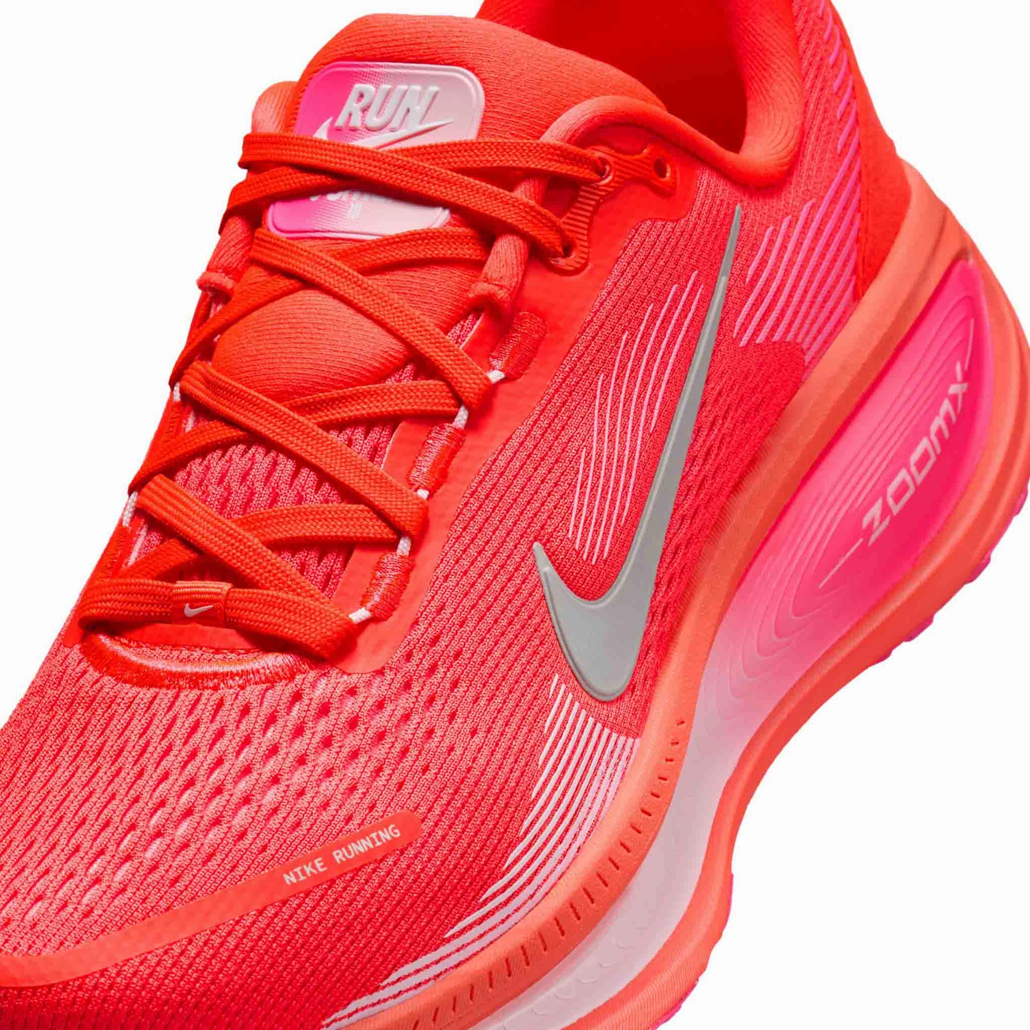 Nike | Women's Vomero 18 Road Running Shoes - Bright Crimson/White-Hyper Pink Zip Up Shoes Nike