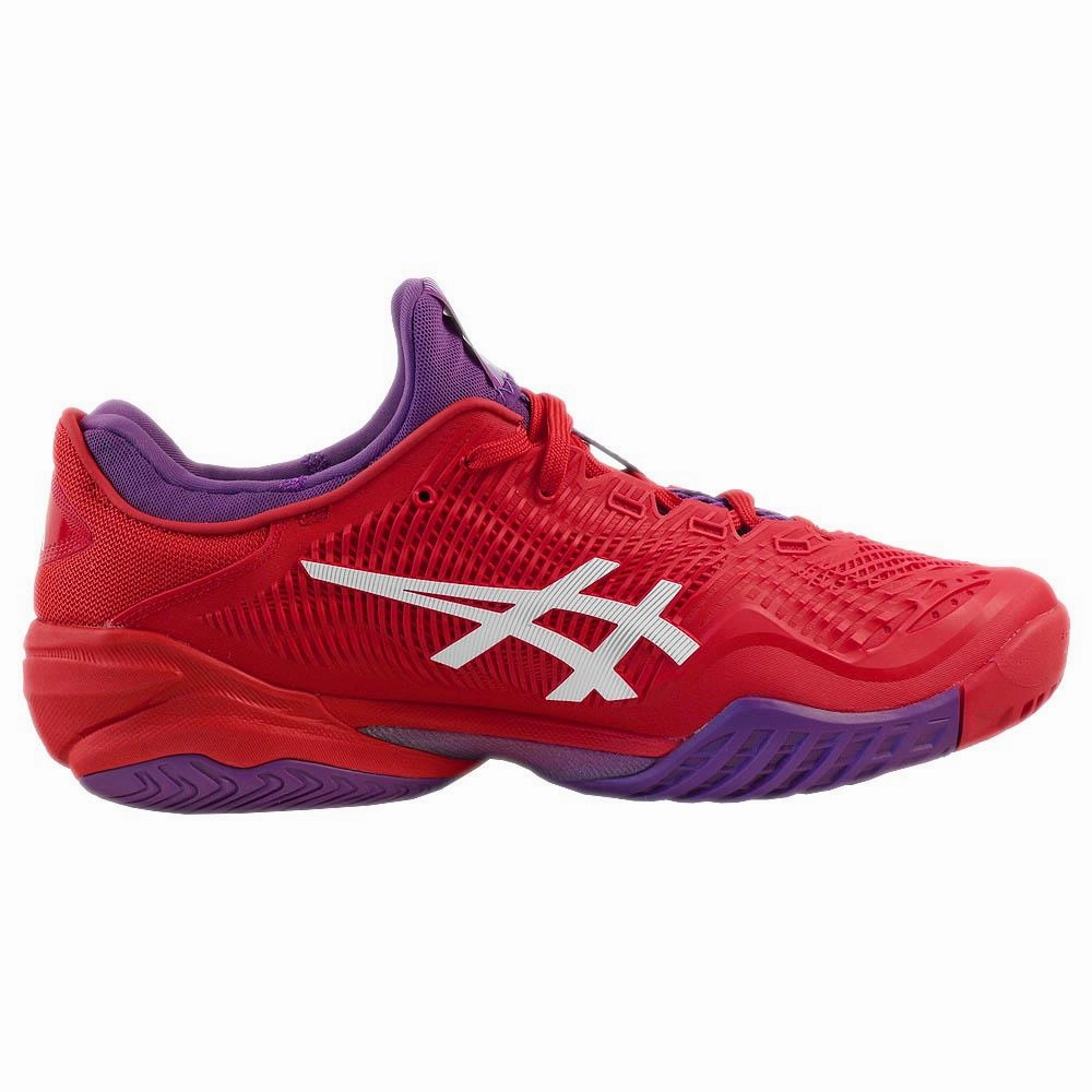 Asics Men's Court FF 3 Novak - Classic Red/White Men's Tennis Shoes
