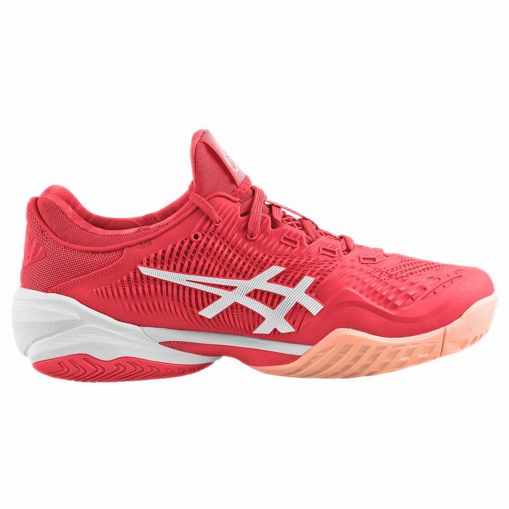 Gator Tennis Shoes Asics Men's Court FF 3 Novak - Fiery Red/White
