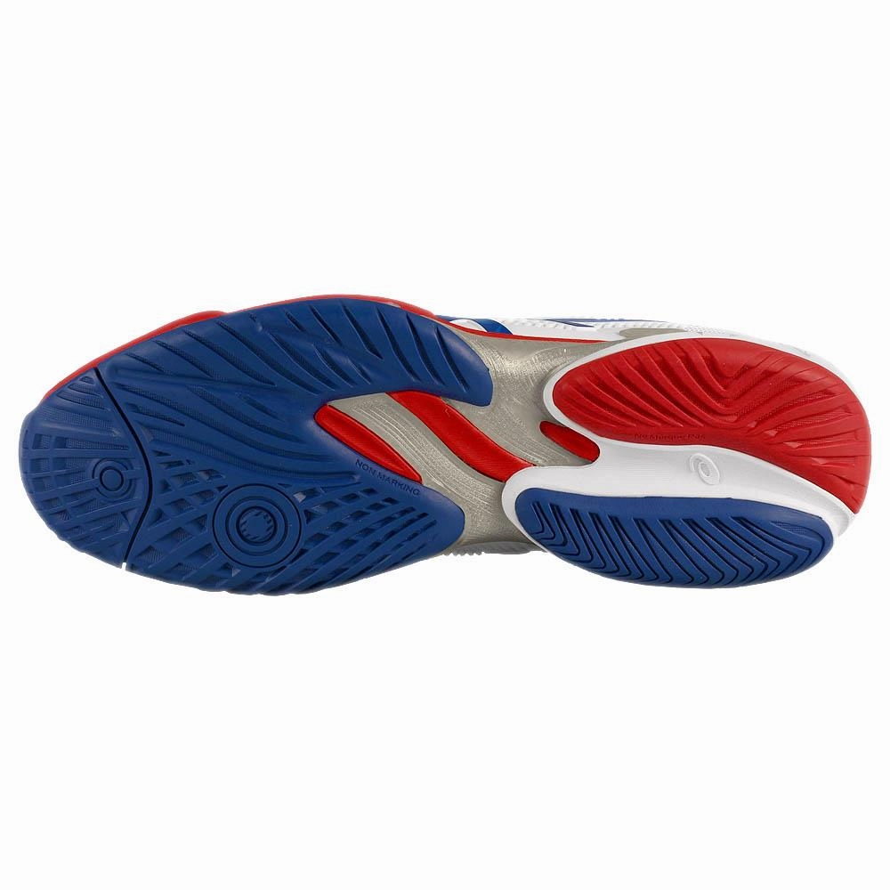 Asics Men's Court FF 3 Novak - White/Asics Blue Buscemi Tennis Shoes