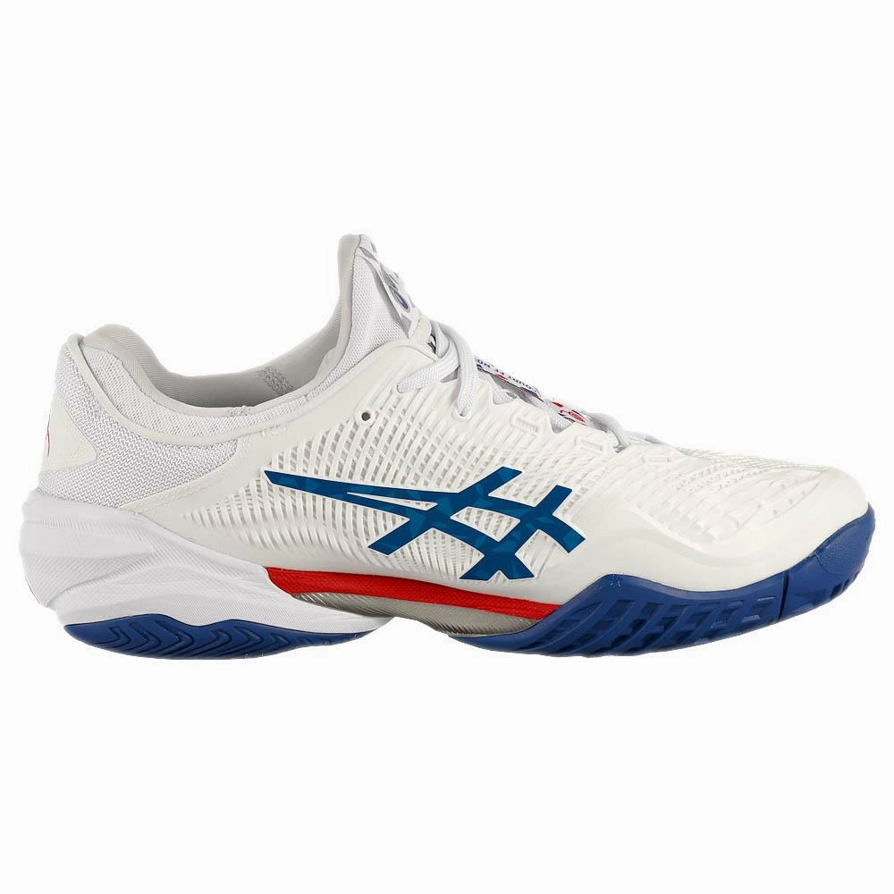 Skechers Tennis Shoes Asics Men's Court FF 3 Novak - White/Asics Blue
