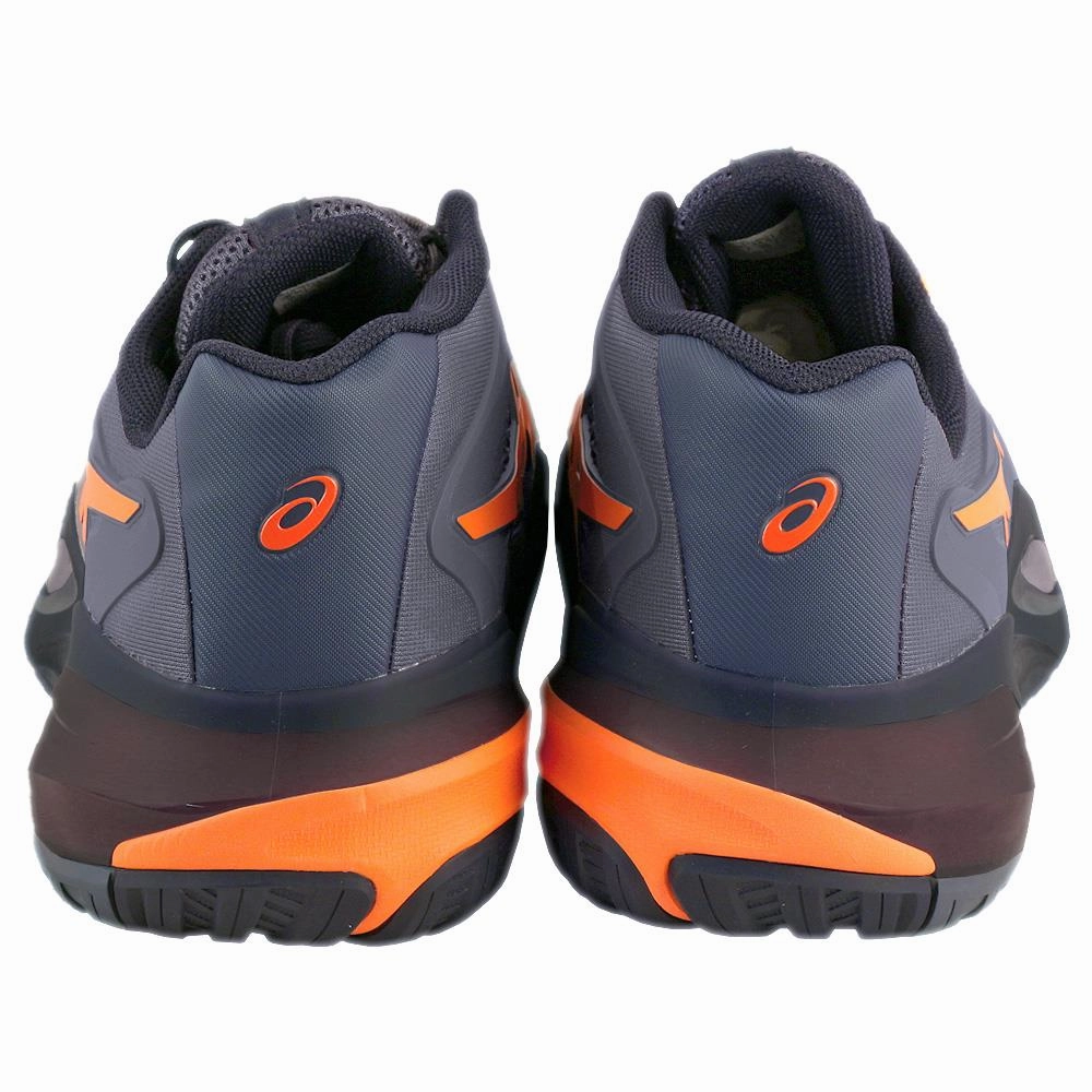 Asics Men's Gel-Resolution X - 2E Width - Greyish Purple/Nova Orange Rhinestone Tennis Shoes For Sale