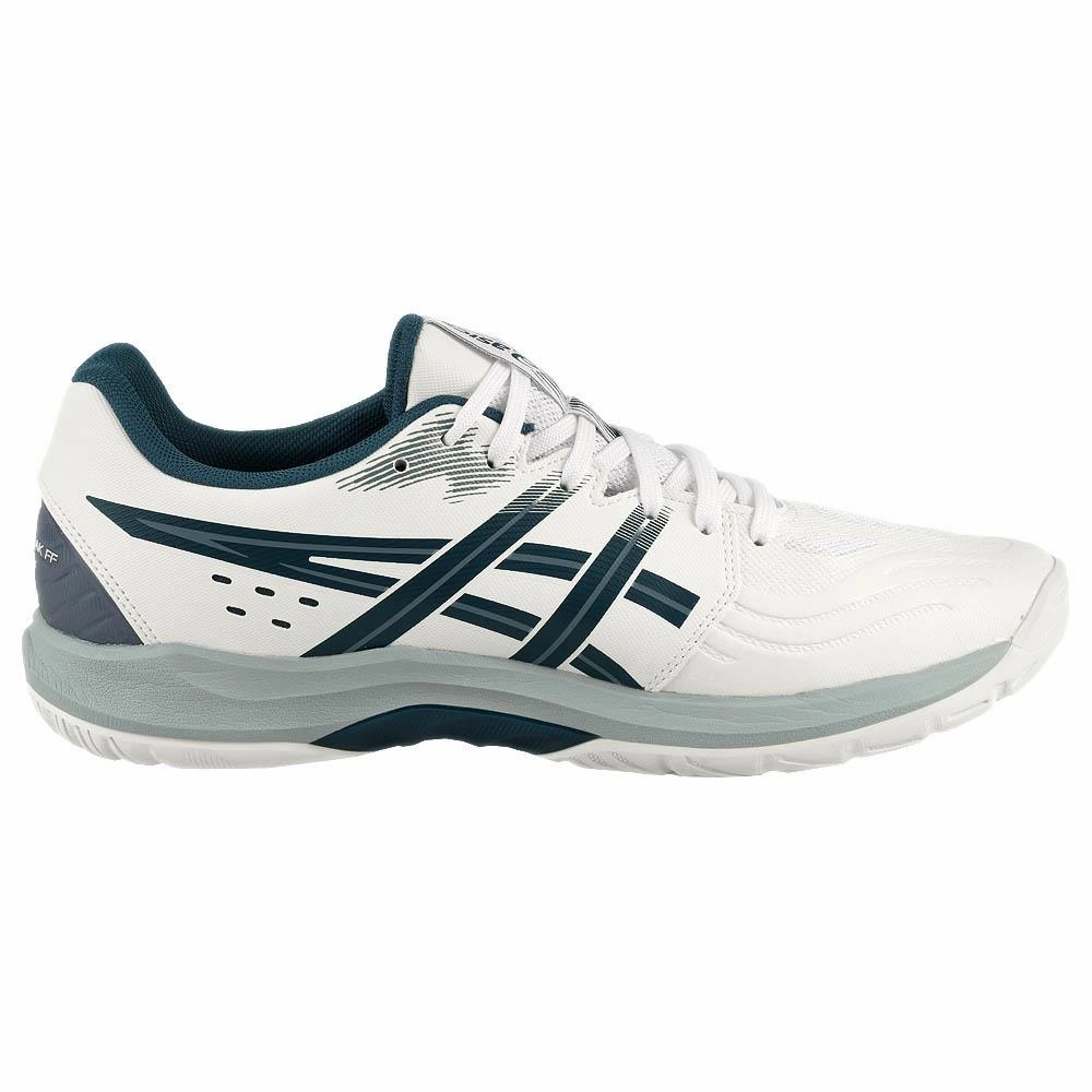 Asics Men's Powerbreak FF - White/Vintage Indigo Ladies Badminton Shoes