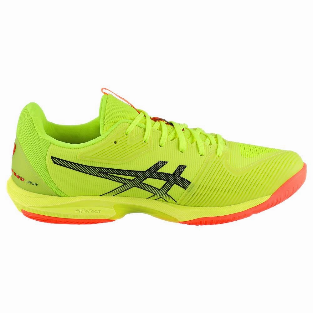 Asics Men's Solution Speed FF 3 - Paris - Safety Yellow/Black Jack Purcell Tennis Shoes