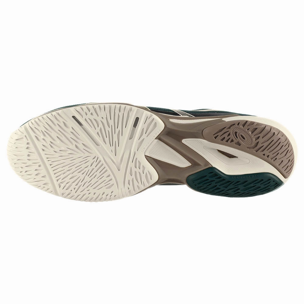 Mid Top Tennis Shoes Asics Men's Solution Speed FF 3 - Saxon Green/Birch