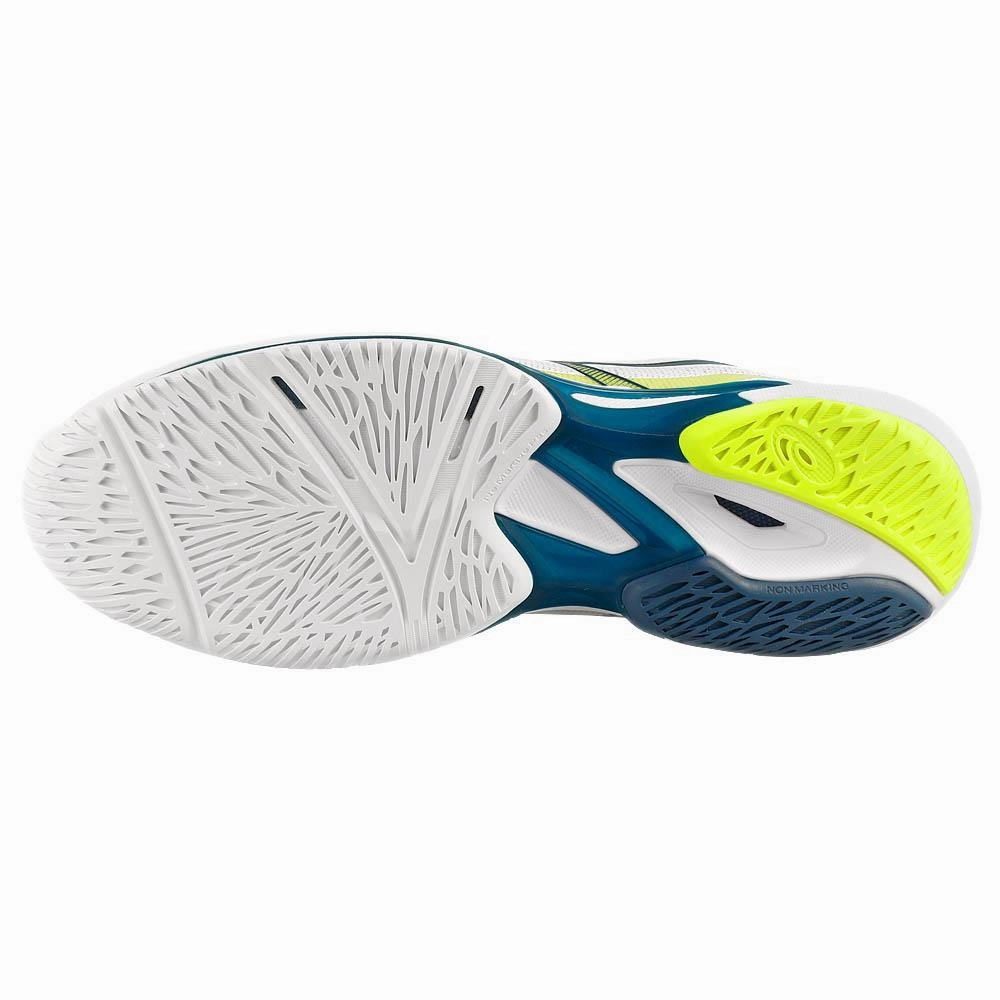 Asics Men's Solution Speed FF 3 - White/Mako Blue Dsquared Tennis Shoes