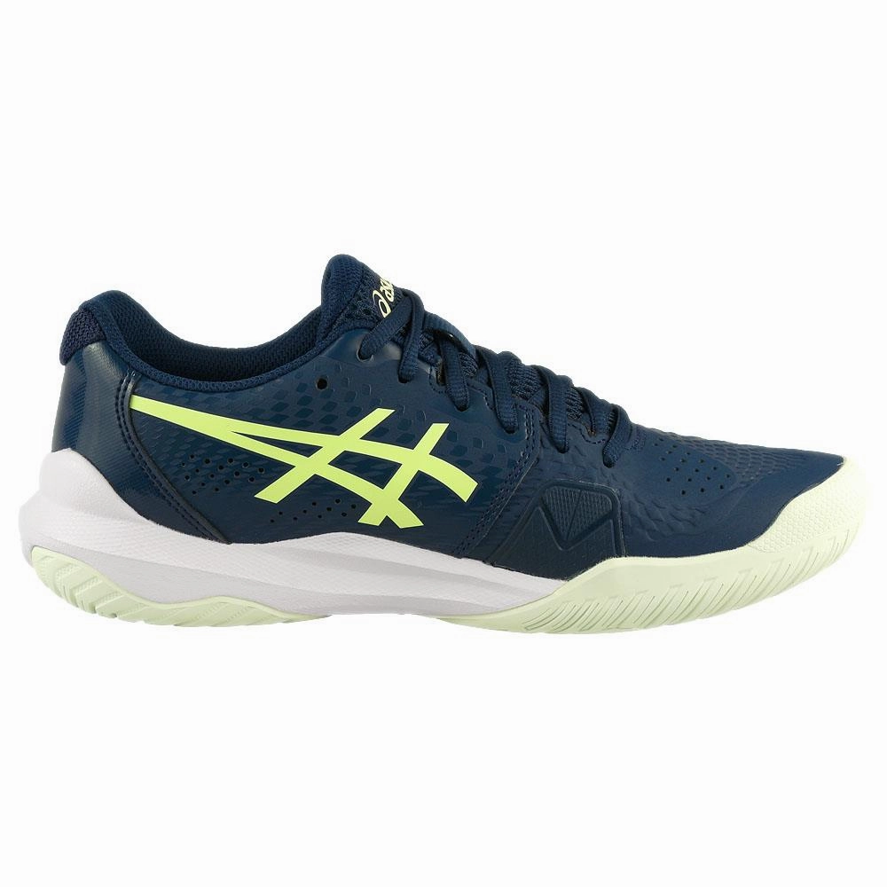 Naomi Osaka Nike Tennis Shoes Asics Women's Gel-Challenger 14 - Blue Expanse/Illuminate Yellow