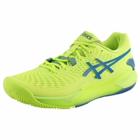 Dragon Ball Tennis Shoes Asics Women's Gel-Resolution 9 - Clay - Hazard Green/Reborn Blue