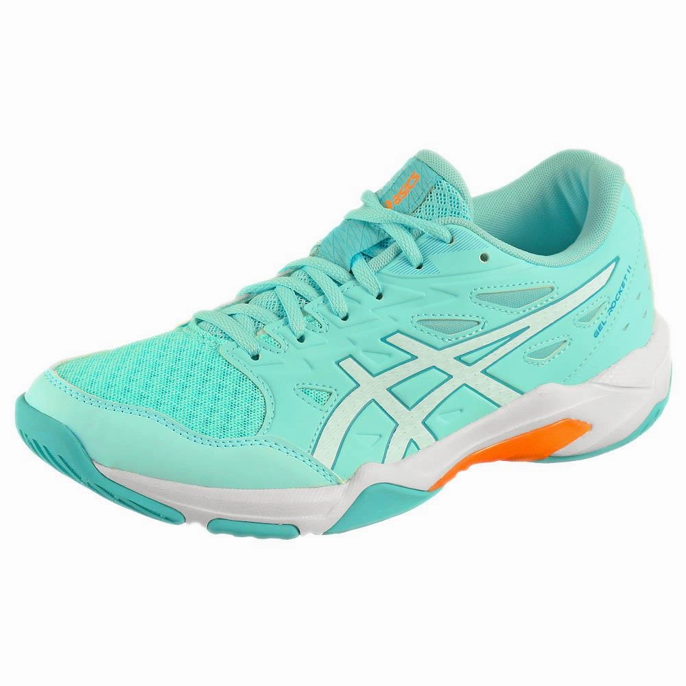 Asics Women's Gel-Rocket 11 - Illuminate Mint/Soothing Sea Size Badminton Shoes