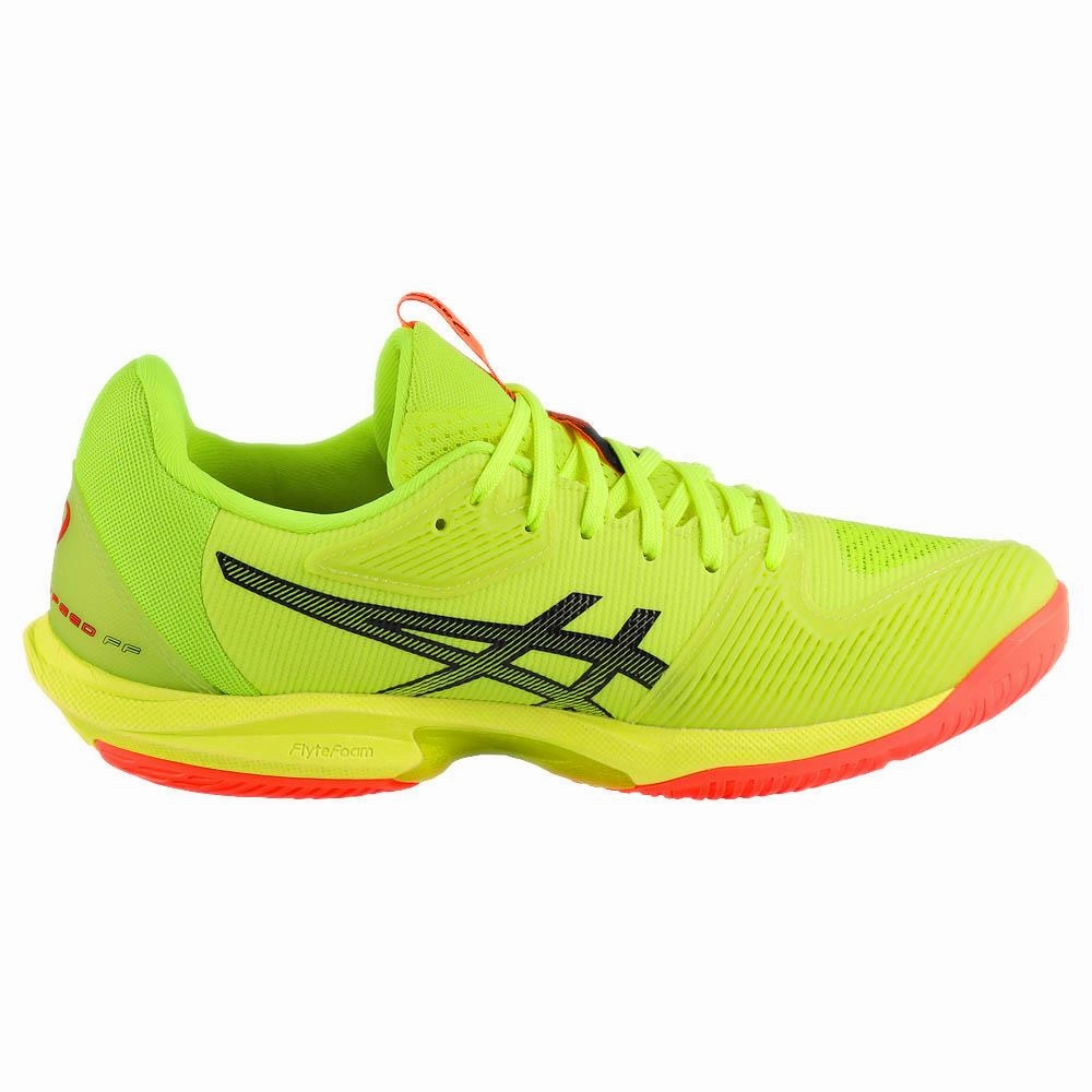 Asics Women's Solution Speed FF 3 - Paris - Safety Yellow/Black Brooks Tennis Shoes