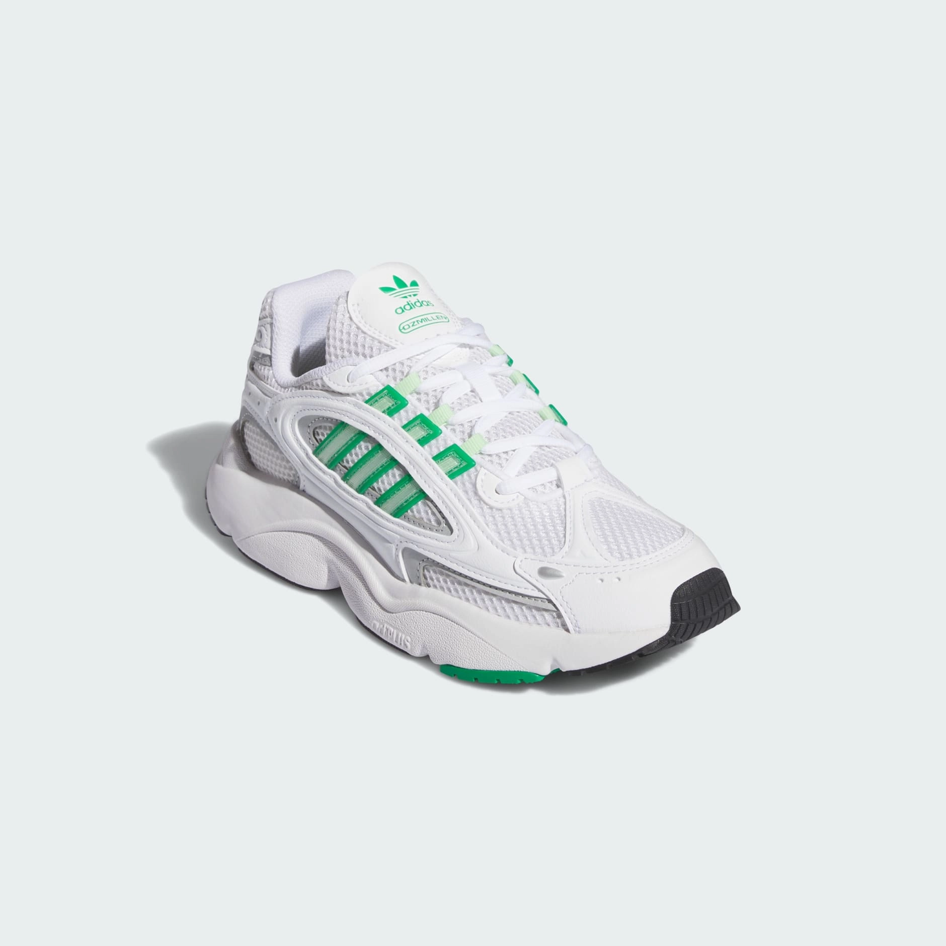 OZMILLEN SHOES - Ftwr White / Semi Green Spark / Green Old Adidas Shoes