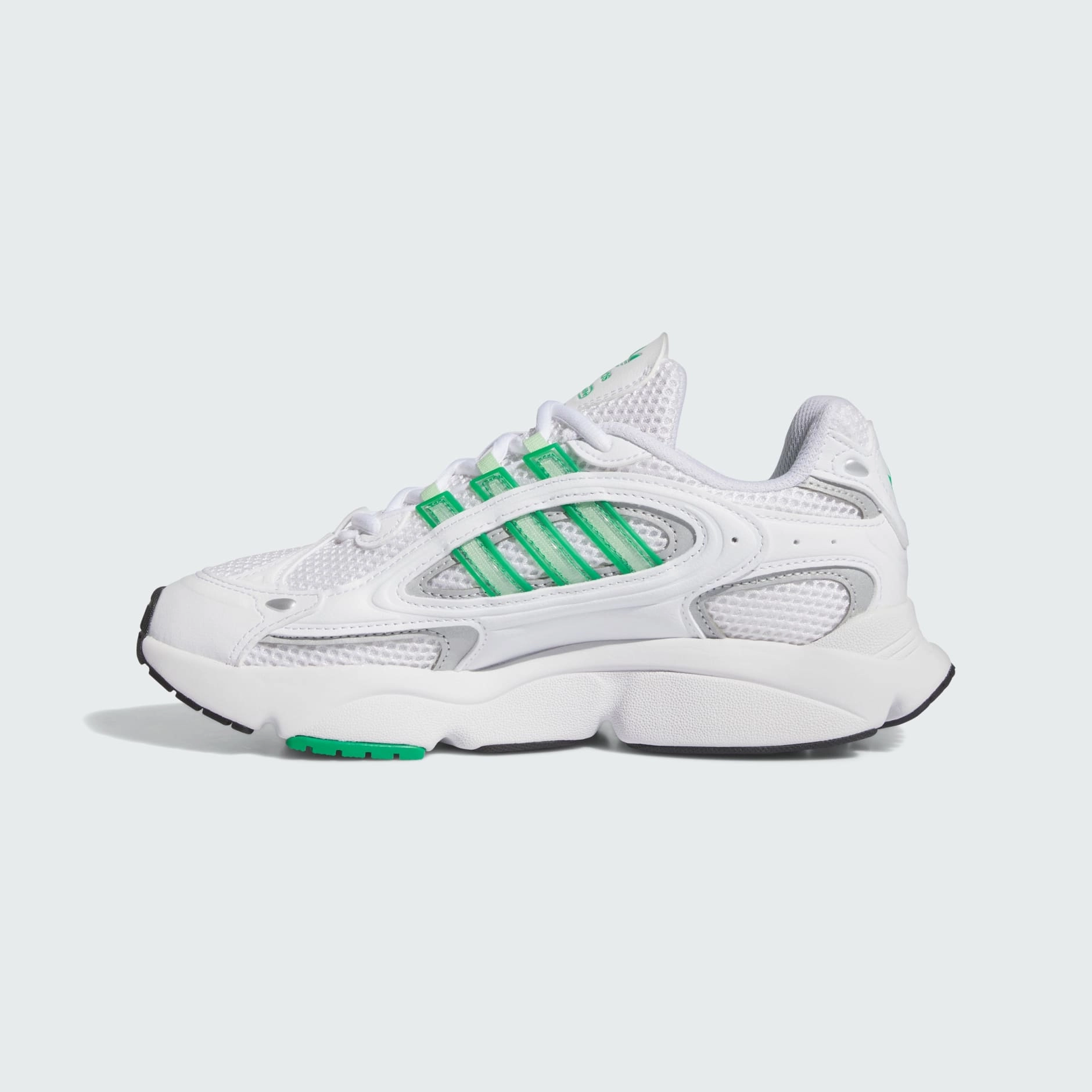 Adidas Soccer Shoes Kangaroo Leather OZMILLEN SHOES - Ftwr White / Semi Green Spark / Green