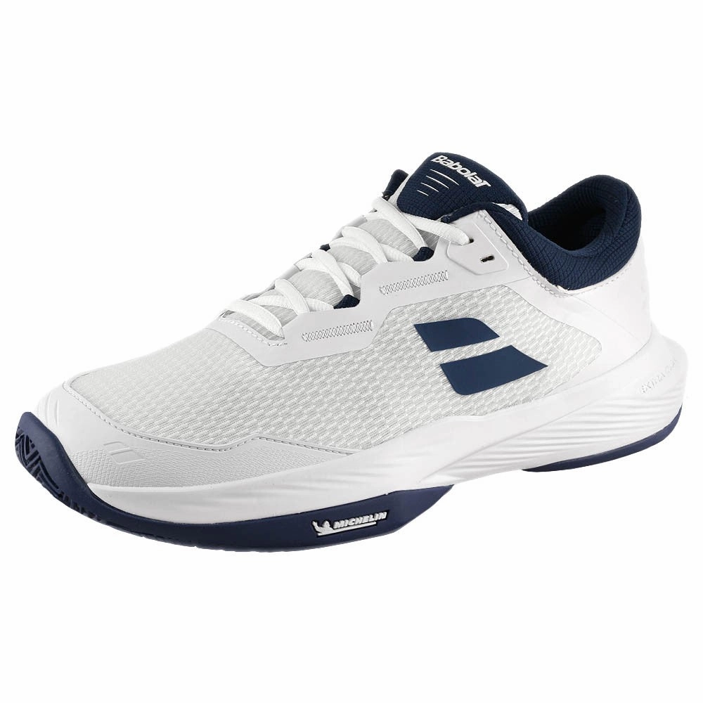Babolat Men's SFX 4 - Clay - White/Estate Blue Nikecourt Tennis Shoes
