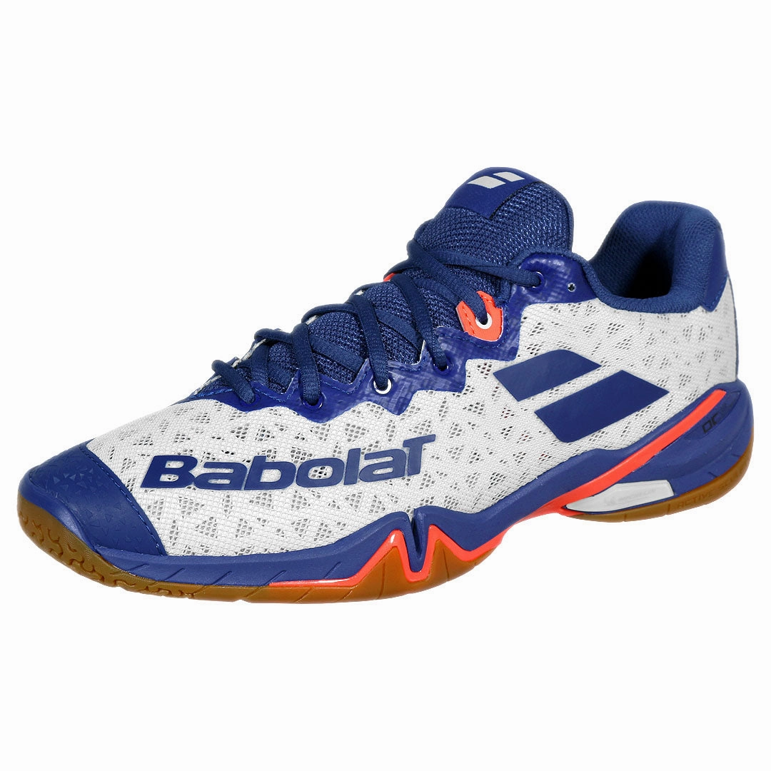 Badminton Shoes Under 3000 Babolat Men's Shadow 4 - White/Blue Navy