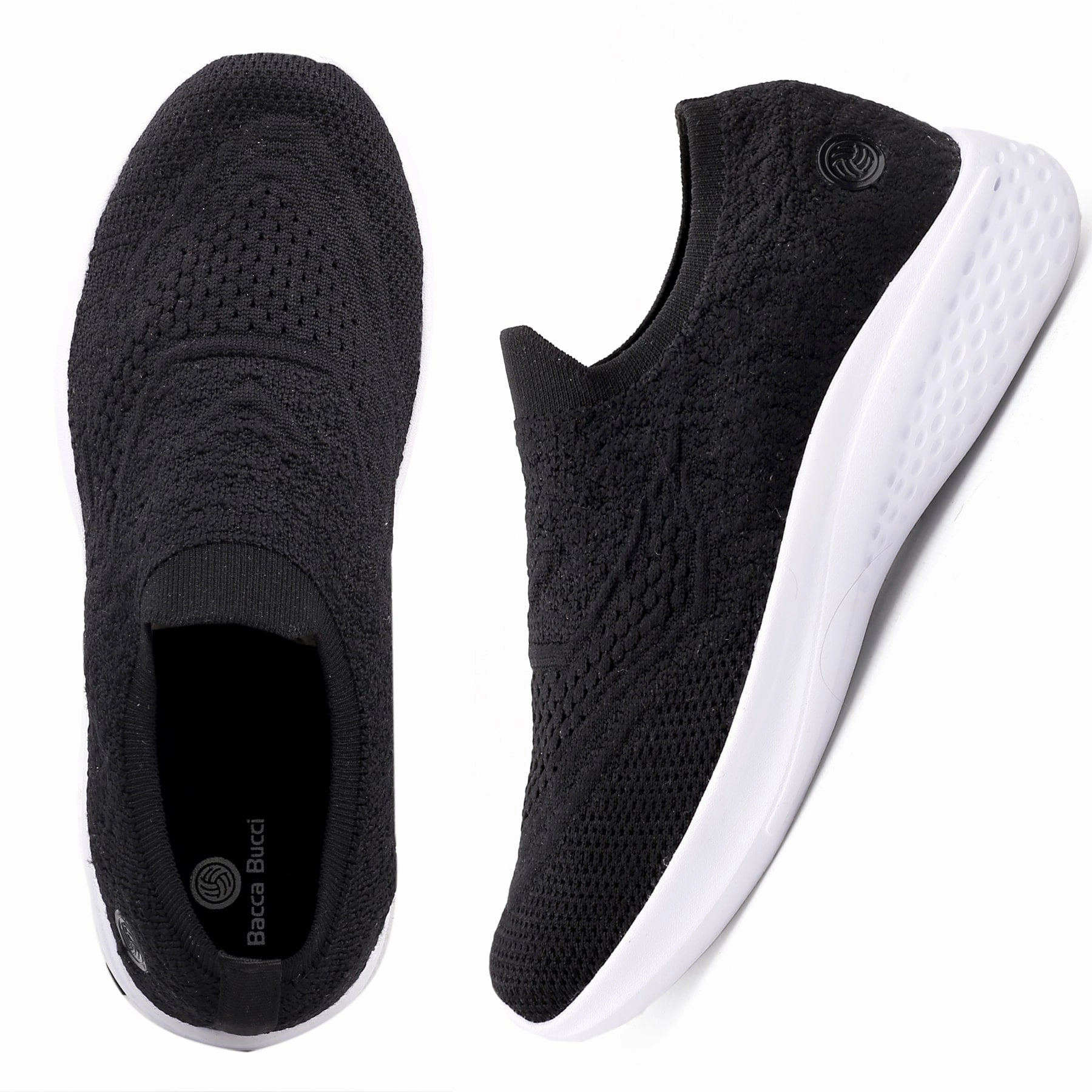 Bacca Bucci Women's WALKER Slip-On Walking Breathable Mesh Sports Shoes Sneakers Walking Running Shoe Walking Shoe Store Walking