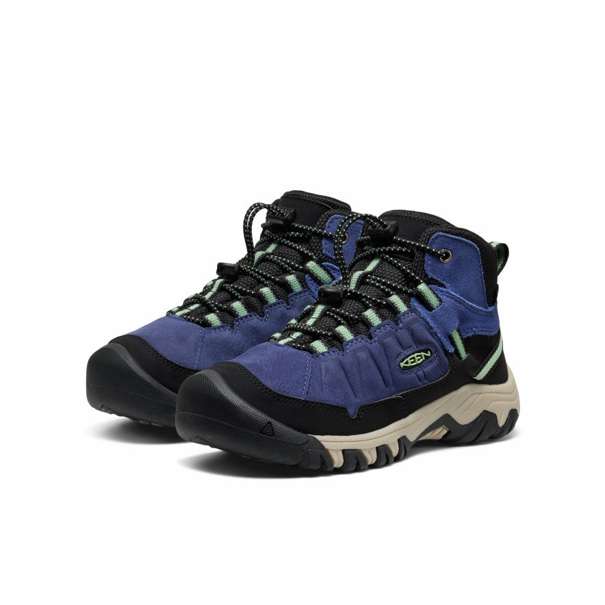 Big Kids' Targhee IV Waterproof Hiking Boot  |  Skipper Blue/Hemlock The Hiking Shoes