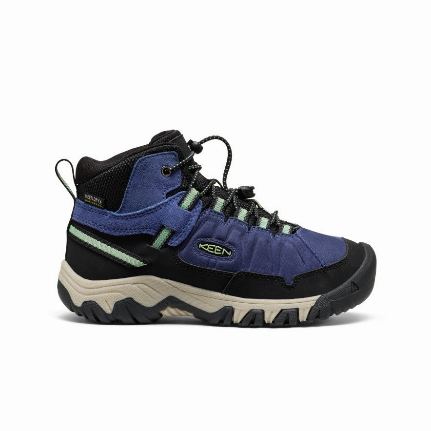 Big Kids' Targhee IV Waterproof Hiking Boot  |  Skipper Blue/Hemlock Smart Hiking Shoes