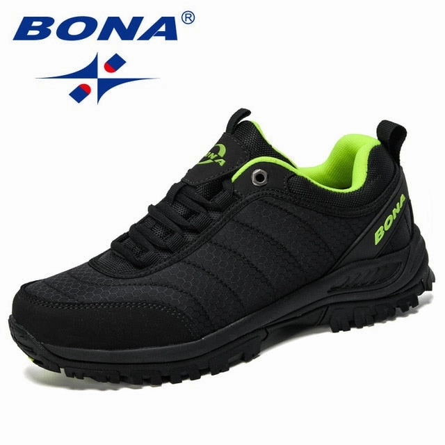 BONA 2020New Arrival Hiking Shoes Man Mountain Climbing Shoes Outdoor Trainer Footwear Men Trekking Sport Sneakers Male Comfy Snow Shoes Vs Hiking Shoes